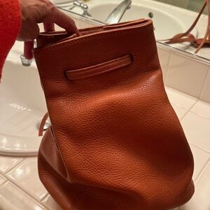 Coach Tan Leather Sling Bag